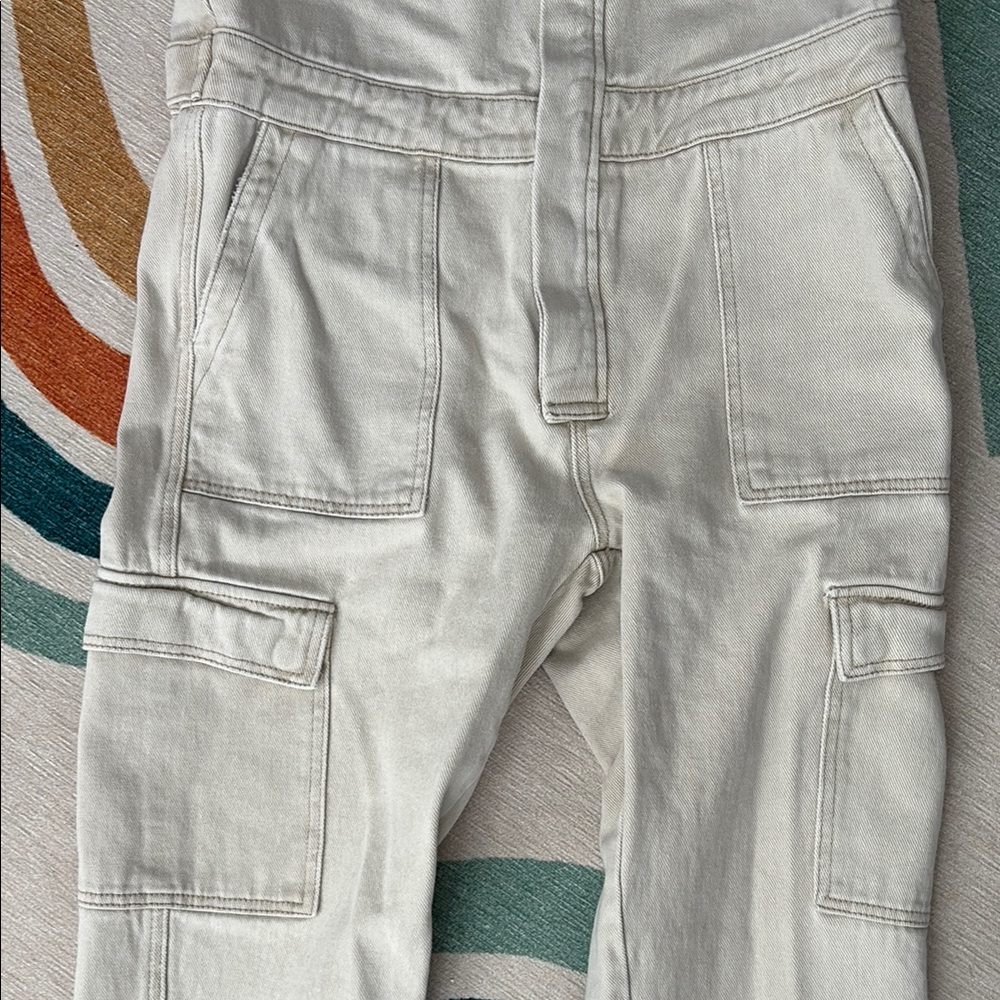 Signature8 Cream Utility Jumpsuit - Picture 3 of 14